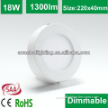 2014 new design Australia Popular led panels for sale round surface mounted panel light 18W Aluminum